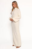 Tobin Knit Maxi Dress Cream