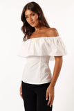 Emery Off the Shoulder Top White