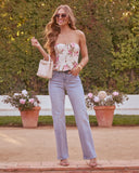 Clean Slate Super Stretch High Rise Straight Leg Jeans
