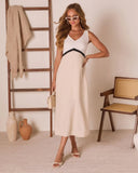Kaylene Color Block Midi Dress