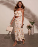 Sightseer Tiered Floral Maxi Skirt