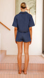 Olivia Top and Skort Set Dark Denim