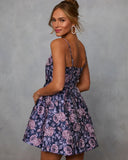 Jackline Floral Jacquard Mini Dress
