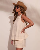Chic Atelier Linen Tunic Tank Top