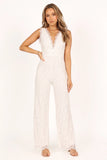 Eloise Lace Jumpsuit Ivory