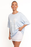 Mia Graphic Tee Blue Soleil
