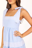 Bella Maxi Dress Blue Stripe