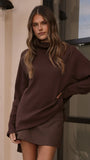 Ravio Oversized Rib Knit Chocolate