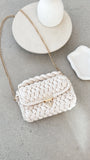 Annabel Chunky Plaited Handbag Light Cream