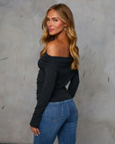 Needed Me Ruched Off The Shoulder Top