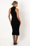 Sunni Turtleneck Midi Dress Black