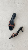 Wyler Heel Black Tan