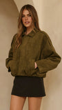 Leela Bomber Jacket Khaki