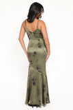 Fia Midi Dress Green Floral