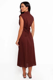 Cami Midi Dress Chocolate Brown