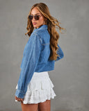 Keanu Cropped Denim Shirt