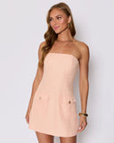 Morgan Tweed Strapless Mini Dress
