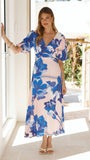 Sapphire Maxi Dress Blossom Print