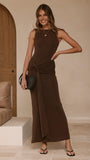 Kalaia Maxi Dress Chocolate