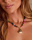 Effortless Romance Beaded Heart Charm Necklace