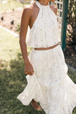 Amberlyn Maxi Skirt Blue Floral