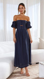 Claira Midi Dress Navy