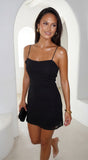 Zarelle Chiffon Mini Dress Black