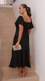 Louisa Midi Dress Black