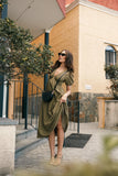Brooke Midi Dress Khaki