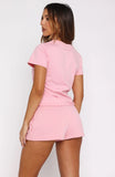 Lucky Thirteen Elsa Relaxed Baby Tee Candy Pink