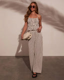 Mystic Wanderer Striped Wide Leg Pants