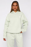 11th Street Keeping It Real Oversized Hoodie Iced Matcha