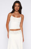 Cool Chaos Halter Top Off White