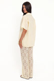 Mindy Lace Pant Set Yellow