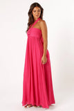 Everdeen Halterneck Maxi Dress Fuchsia