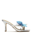 Ayan Mules Silver Blue
