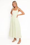 Amberlyn Maxi Dress Green Gingham