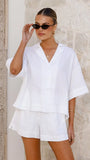 Luna Shorts White