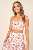 Hydra Top White Floral