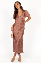 Flossy Maxi Dress Mauve