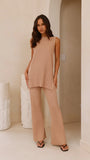 Megan Knit Pants Camel