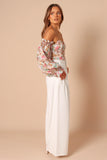 Acantha Bodysuit Beige Floral