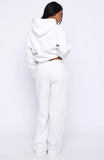 Vibe Too High Wide Leg Sweatpants Grey Marle
