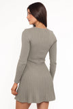 Darlina Long Sleeve Mini Dress Olive