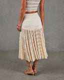 Dewy Moment Ruffle Lace Maxi Skirt