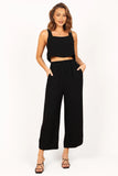 Eleanor Cropped Top Black