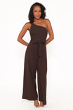 Leyton Jumpsuit Chocolate Brown