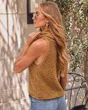 Karlah Sleeveless Turtleneck Top