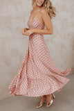 Ayana Midi Dress Pink Polka Dot