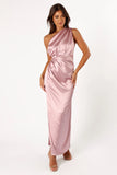 Nadia One Shoulder Maxi Dress Dusty Rose